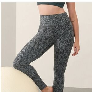 Athleta Gray High-Waisted Leggings with Seamless Waistband